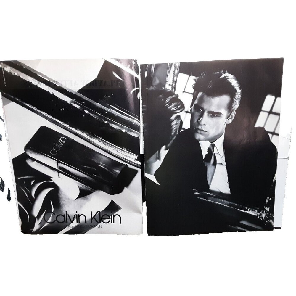 1987 Calvin Klein Fragrance For Men Original Print Ad Vintage 80s